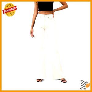 High Rise Wide Leg Flare Jeans, Premium Stretch Denim, Flattering Fit